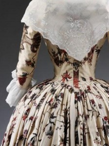 IM.39-1934OverdressWoman's overdress of hand-painted and dyed cotton, Coromandel Coast, ca. 1760-1770Coromandel CoastCa. 1760-1770Painted and dyed cotton, partly lined with silk
