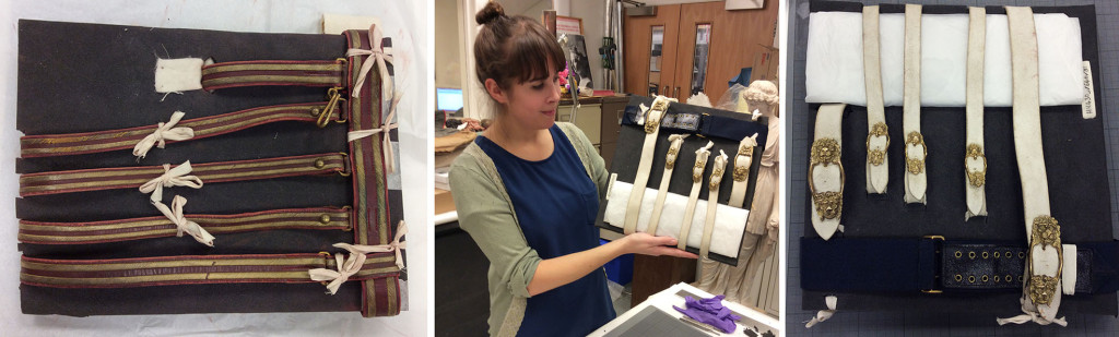 Haig belt conservation at Edinburgh Museums and Galleries©Lucie Whitmore and Edinburgh Museums and Galleries